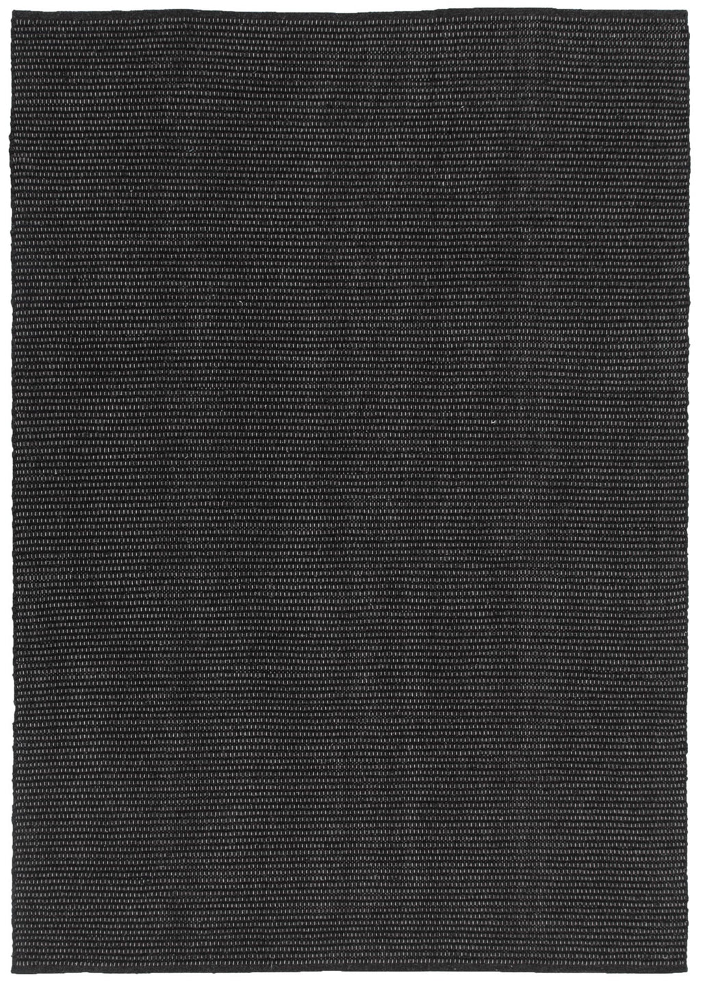 Nova Handwoven Black Wool Rug