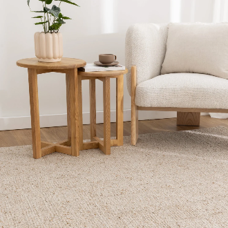 Arsenal Cream-Beige Heavy-weight Rug | 200x290cm