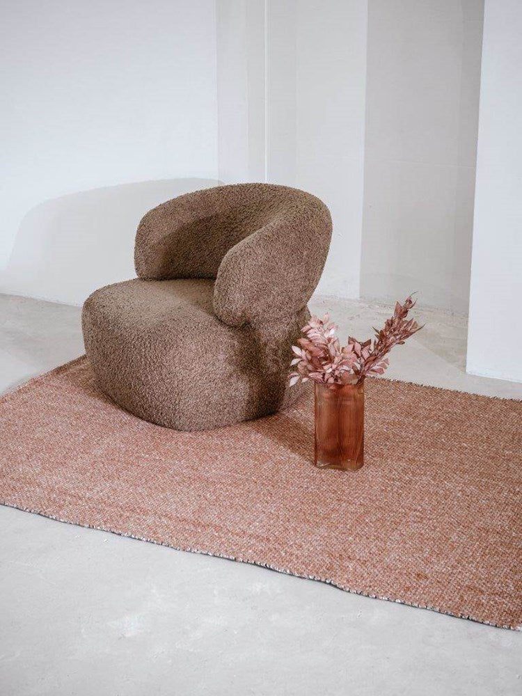 Aruba Terracotta Area Rug | Modern Indoor Rug with Durable Finish