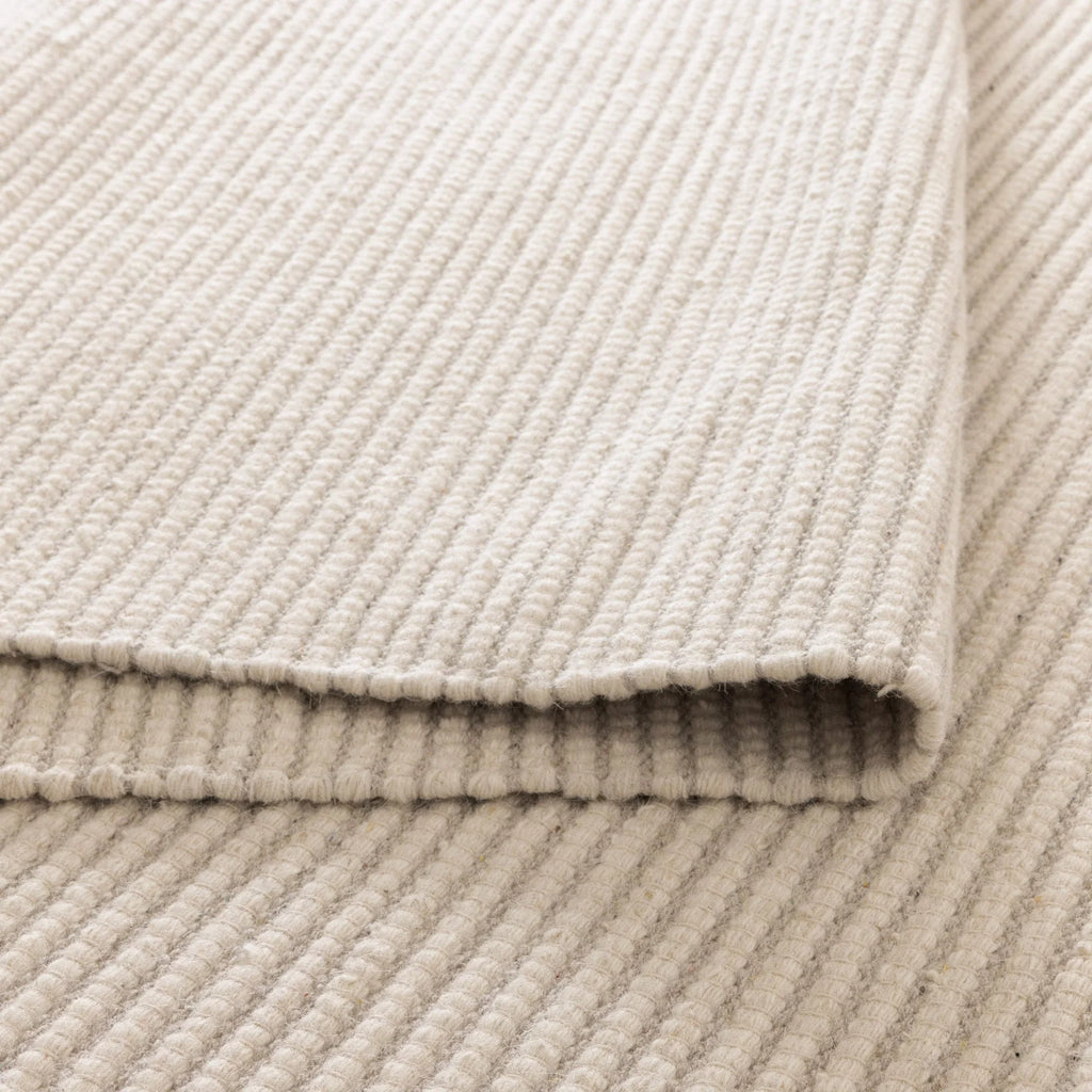 handwoven-double sided textured wool rug 